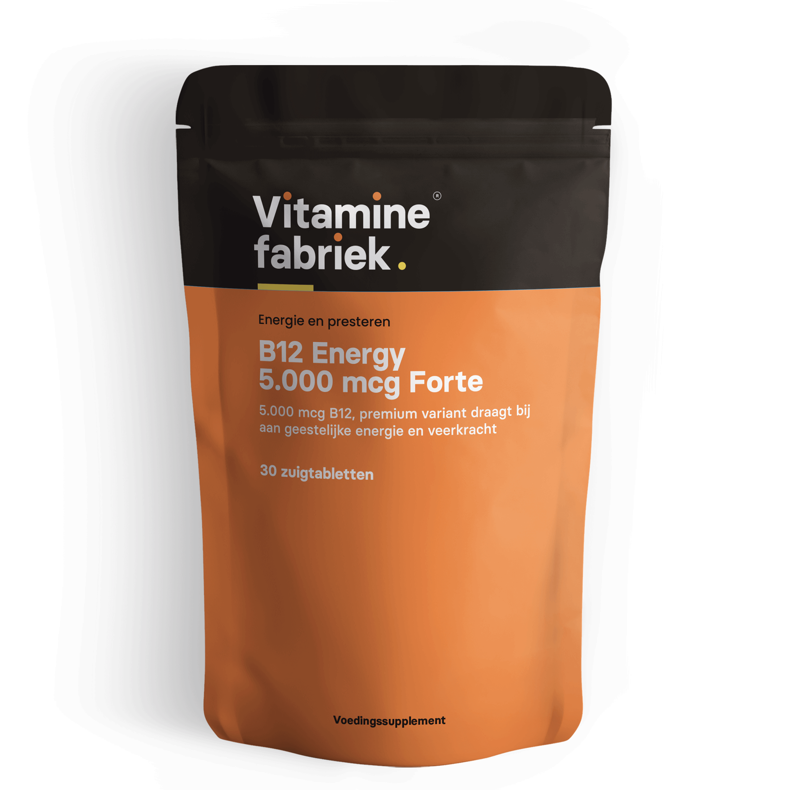 B12 Energy - 5000 mcg Forte - 30 zuigtabletten - Vitaminefabriek.nl