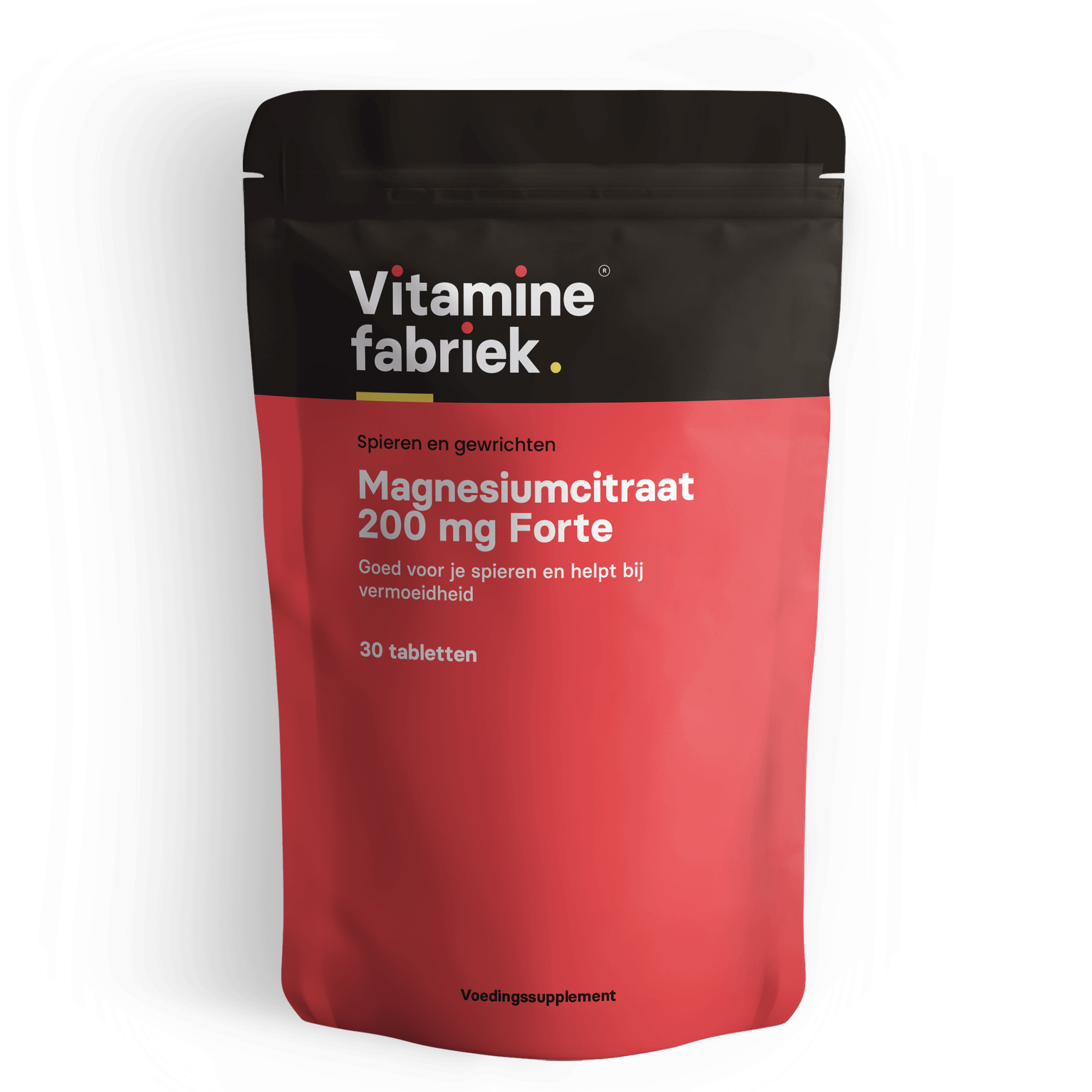 Magnesiumcitraat - 200 mg Forte - 30 tabletten - Vitaminefabriek.nl